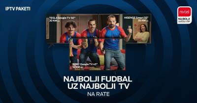  Najuzbudljiviji sportski sadržaj gledajte na novom TV-u uz m:tel IPTV pakete 