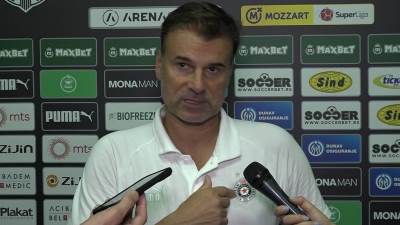  Aleksandar Stanojević nezadovoljan nakon pobjede Partizana 