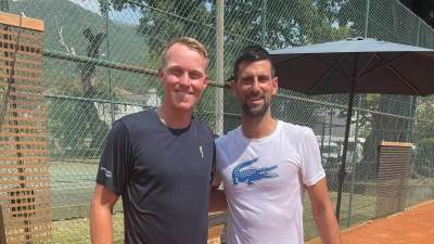  novak djokovic i filip bergevi treniraju u crnoj gori 