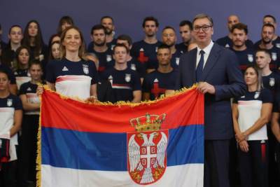  Olimpijci iz Srbije na prijemu kod Aleksandra Vučića 