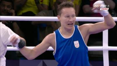  Bokserka Natalija Šadrina u četvrtfinalu Olimpijskih igara 