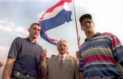  Dražen Petrović 1991. godine štrajkovao ispred Ujedinjenih nacija  