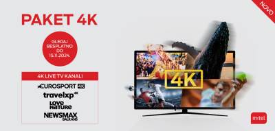  m:tel TV Paket 4K za potpuno uživanje na vašem TV ekranu! 