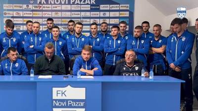  FK Novi Pazar obraćanje pred Partizan 