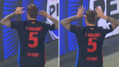 Injigo Martinez okrenuo se Sjeveru i slavio gol Barselone Injigo Martinez okrenuo se Sjeveru i slavio gol Barselone