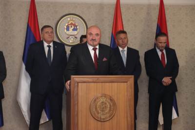 Pres konferencija nakon suđenja Dodiku i Lukiću Pres konferencija nakon suđenja Dodiku i Lukiću
