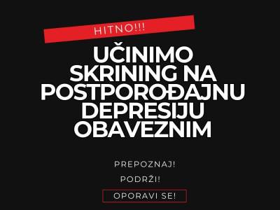  hitna inicijativa za nastavak provođenja obaveznog skrininga na postporođajnu depresiju 