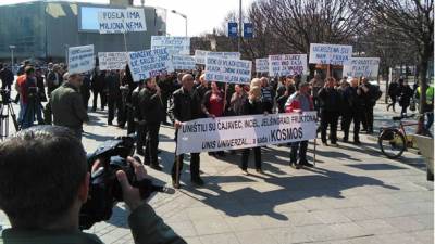  Novi protest radnika "Kosmosa" 