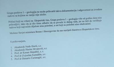  Geolozi se povlače iz rada u Ekspertskom timu za Trgovsku goru 