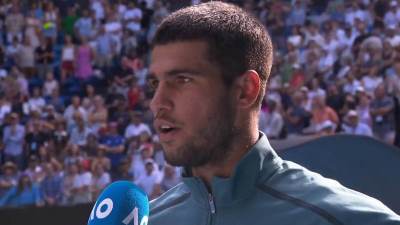  Karlos Alkaraz žurio da završi sa svojim intervjuom kako bi stigao da gleda meč Novaka Đokovića 