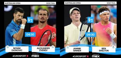  olufinale Australijan opena na Eurosportu 1 i Max platformi 