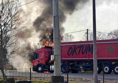  Gori kamion na putu Bijeljina - Rača 