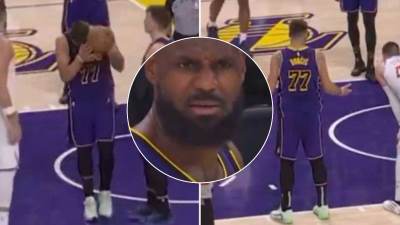  Luka Dončić obrisao znoj o loptu  