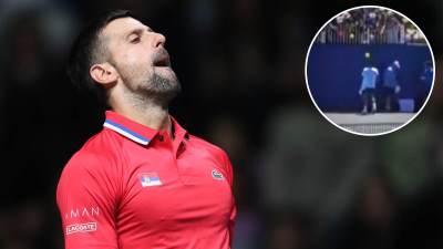  Novak Đoković pogođen lopticom u glavu  