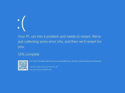  mijenja se plavi ekran smrti na windows 