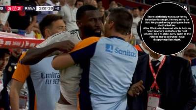 Antonio Ridiger uputio izvinjenje nakon crvenog kartona Antonio Ridiger uputio izvinjenje nakon crvenog kartona