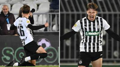 Ognjen Ugrešić nakon prvog gola u dresu Partizana Ognjen Ugrešić nakon prvog gola u dresu Partizana