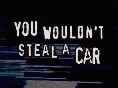  Piratizovani font "You wouldn't steal a car" kapanja 