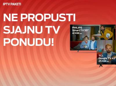  televizori na rate u m:tel 