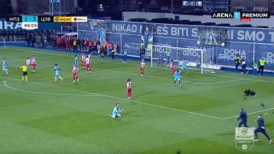  Pogodak Nemanje Miletića za remi Novog Pazara i Zvezde 