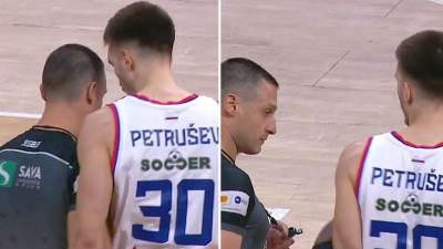  Filip Petrušev isključenje protiv Budućnosti 