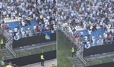   tuča navijača BiH i Slovenije (VIDEO) 