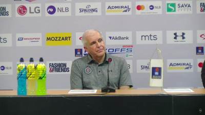  Partizan Budućnost Željko Obradović hvali publiku  