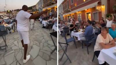Medžik Džonson na odmoru u Grčkoj, vikali mu Vlade Divac Medžik Džonson na odmoru u Grčkoj, vikali mu Vlade Divac