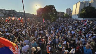  Počeo protestni skup na Trgu Slavija 