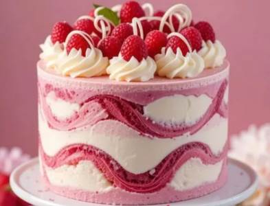  sladoled torta sa malinama 