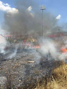  Požar kod stadiona Veleža  