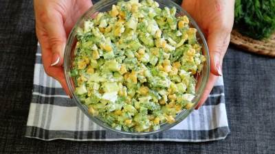 Recept za salatu sa jajima i krastavcem Recept za salatu sa jajima i krastavcem