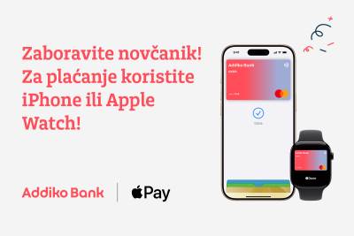  Addiko Banka uvodi Apple Pay 