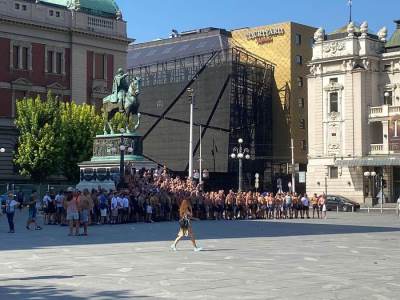  Navijači Leha u Beogradu  