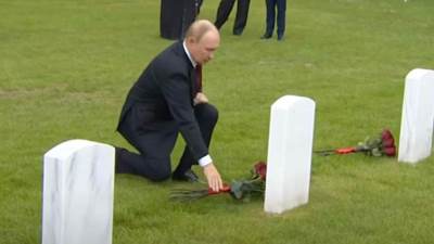  Putin na groblju sovjeskih pilota poginulih na Aljasci 