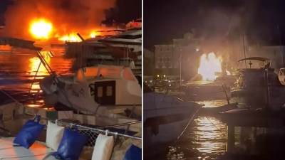  Požar jahte marina Budva 