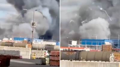  Požar u njemačkoj luci 