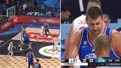  Letonci zvižde Nikoli Jokiću 