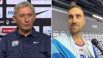  Nikola Milutinov poslije meča Srbija Češka 