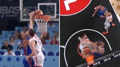  Zakucavanje Jokića protiv Turske na Eurobasketu 