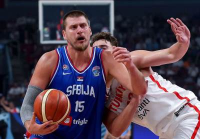  Karikatura Nikole Jokića poslije utakmice Srbija Turska  