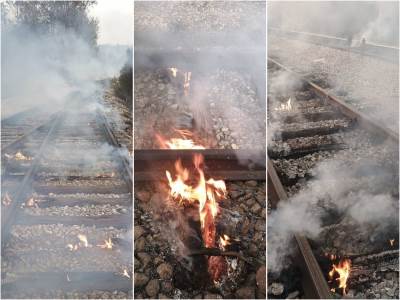   Veliki požar zahvatio pragove pruge: Zaustavljeni vozovi između Zaječara i Negotina  