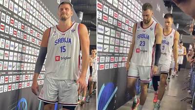  Nikola Jokič i igrači Srbije prošli kroz miks zonu pognutih glava 