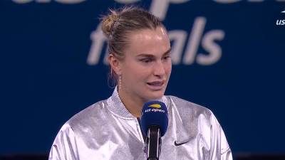  Arina Sabalenka osvojila US open pa imala čudan govor 