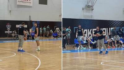  Eurobasket Dončić Murić takmičenje u trojkama sa pola terena  