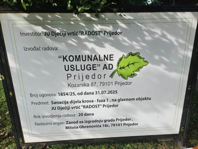  Nije poznato kada će jaslice u Prijedoru nastaviti sa radom 