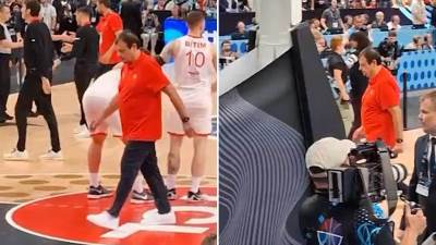  Ergin Ataman odmah napustio teren poslije poraza u finalu Eurobasketa  