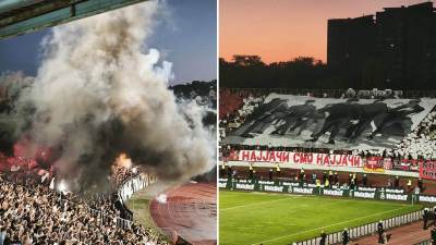  Koreografije navijača Partizana i Crvene zvezde na vječitom derbiju 