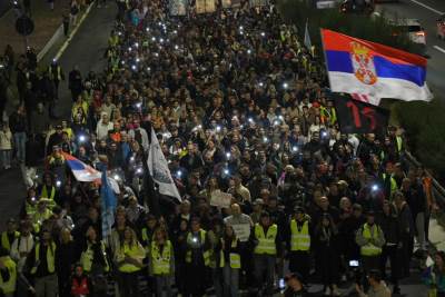  Protest u Beogradu zbog pada nadstrešnice 