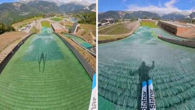  ovako izgledaju ski skokovi na ljeto 